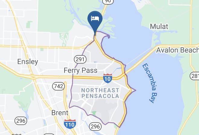 Escambia - Woodspring Suites Pensacola Northeast Maps