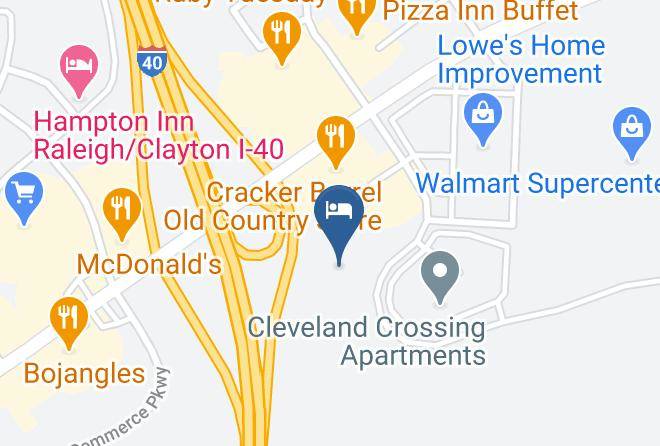 Johnston - Woodspring Suites Raleigh Garner Maps