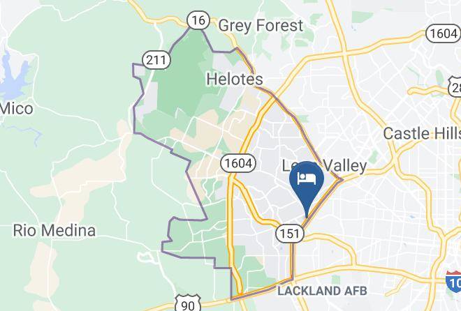Bexar - Woodspring Suites San Antonio Lackland Maps
