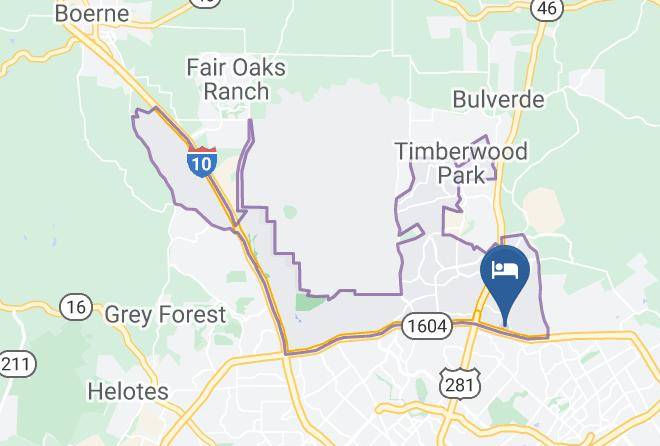 Bexar - Woodspring Suites San Antonio Stone Oak Maps