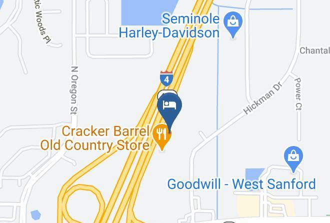 Seminole - Woodspring Suites Sanford North I 4 Orlando Area Maps