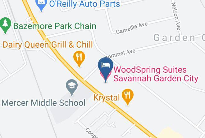 Chatham - Woodspring Suites Savannah Garden City Maps