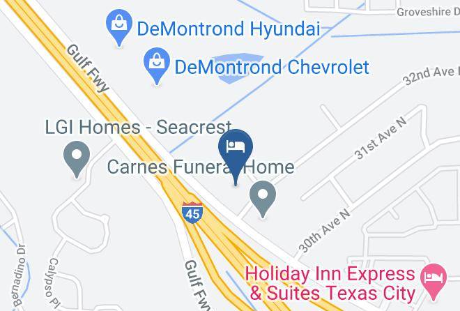 Galveston - Woodspring Suites Texas City Maps