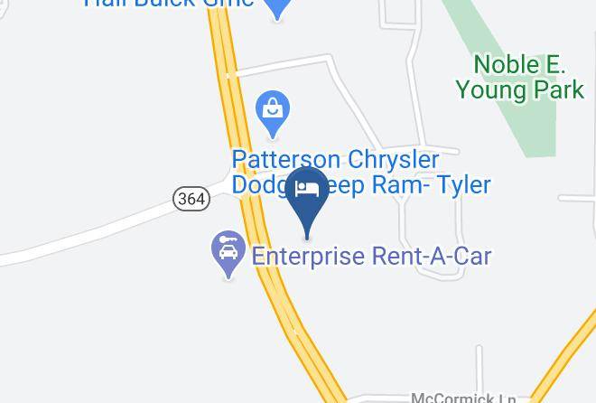 Woodspring Suites Tyler Map