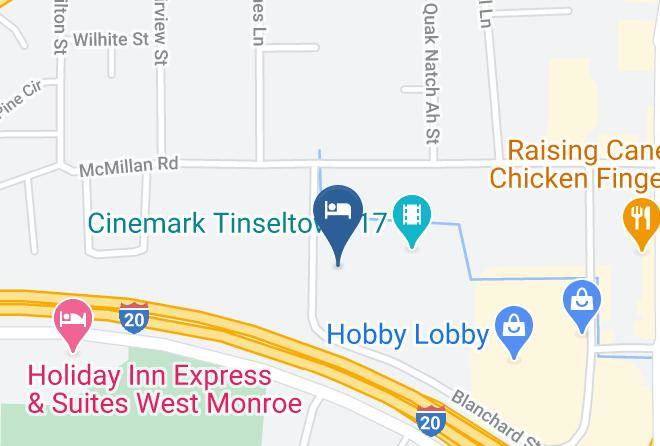 Woodspring Suites West Monroe Map