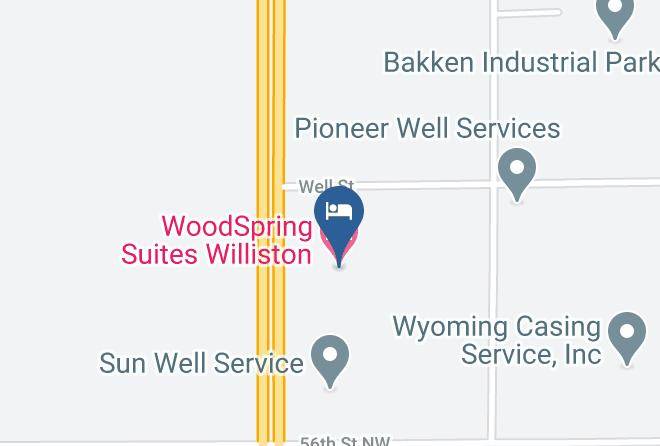 Williams - Woodspring Suites Williston Maps