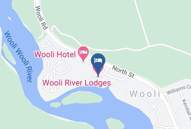 Wooli River Lodges Map - New South Wales - Clarence Valley