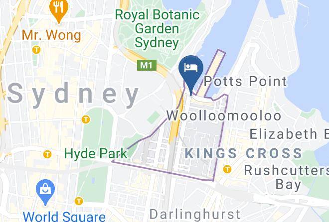 Woolloomooloo Bay Hotel Map