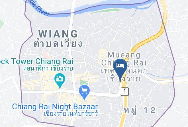 Mueang Chiang Rai District - Work Den Hotel Maps