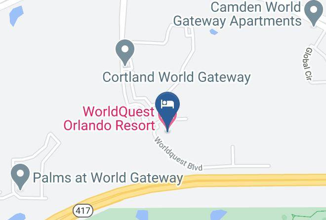 Worldquest Orlando Resort Map