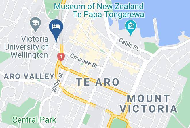 Wellington - Worldwide Backpackers Bbh Maps