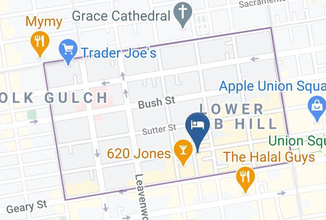 San Francisco - Worth Hotel Maps