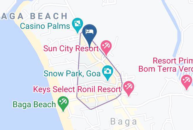 Bardez - Wtf Foodicted Restaurant & Bar Near Baga Beach Maps