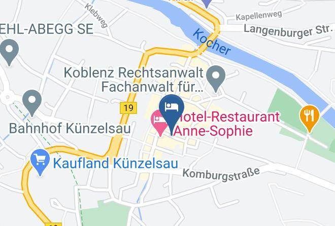 Hohenlohekreis - Wurzburger Bau Hotel Anne Sophie Maps