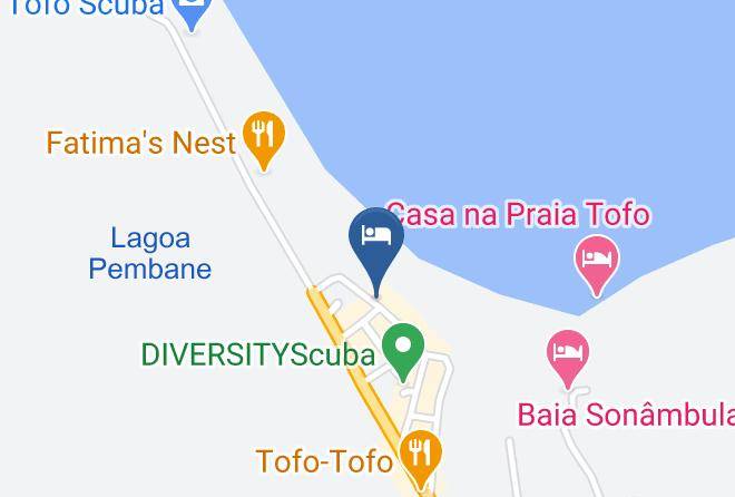 Praia Do Tofo - Wuyani Pariango Beach Motel Maps