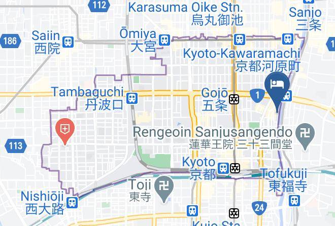 Kyoto City Shimogyo Ward - Wuz Kamogawa Maps