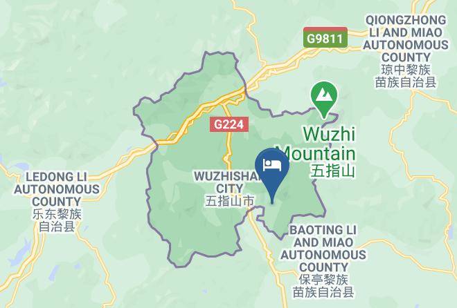 Wuzhishan - Wuzhishanshuiyunju Resort Maps