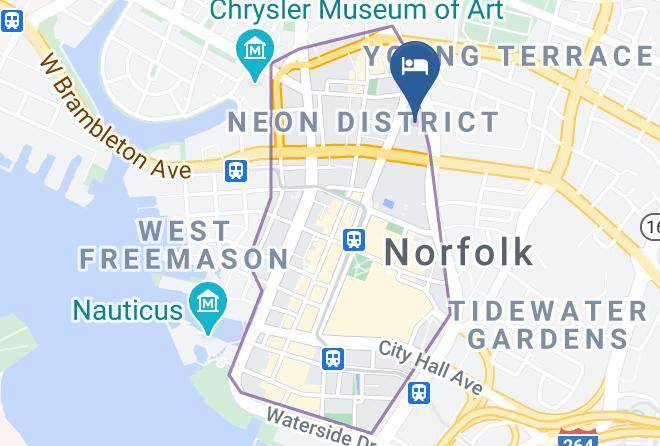 Norfolk City - Wyndham Garden Norfolk Downtown Maps