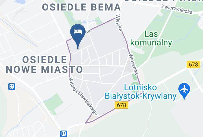 Bialystok - Wynajme24h Pokoje Zachodnia Maps
