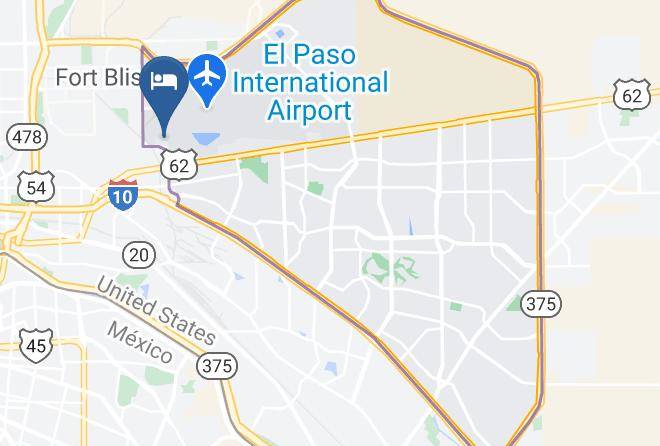 El Paso - Wyndham El Paso Airport Hotel And Water Park Maps