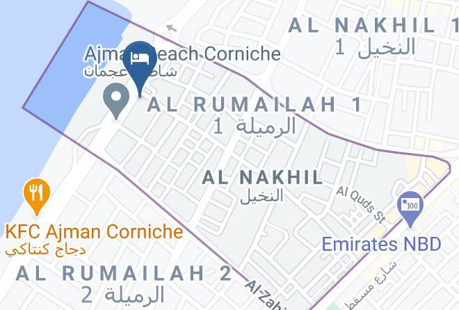 Ajman - Wyndham Garden Ajman Corniche Maps