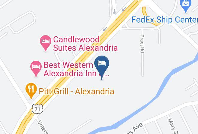 Rapides Par - Wyndham Garden Alexandria Maps