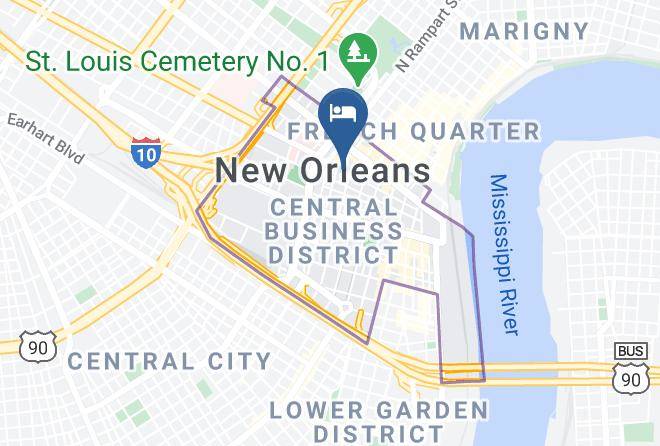 Orleans Par - Wyndham Garden Baronne Plaza New Orleans Maps
