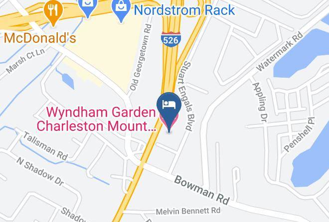 Charleston - DoubleTree By Hilton Charleston Mount Pleasant Maps