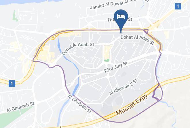 Bawshar - Wyndham Garden Muscat Al Khuwair Maps