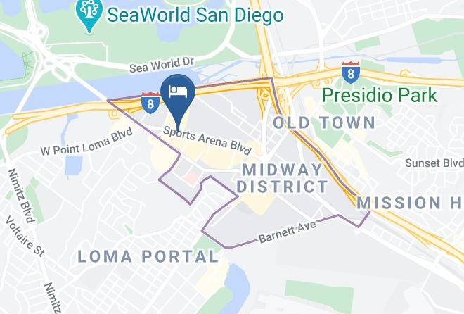 Wyndham Garden San Diego Near Seaworld Map