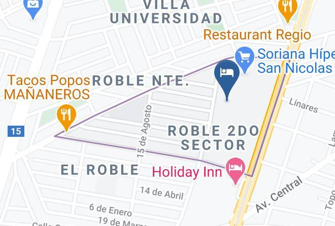 San Nicolas De Los Garza - Wyndham Garden Monterrey Norte Maps