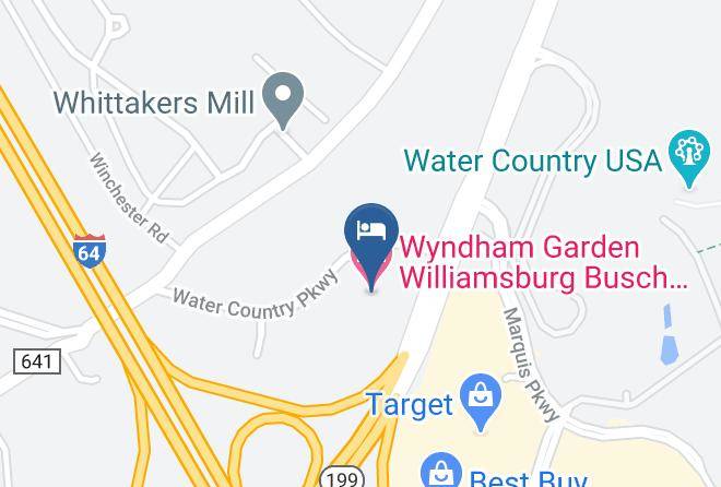 York - Wyndham Garden Williamsburg Busch Gardens Area Maps