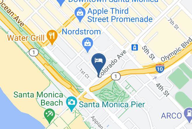 Los Angeles - Wyndham Santa Monica At The Pier Maps