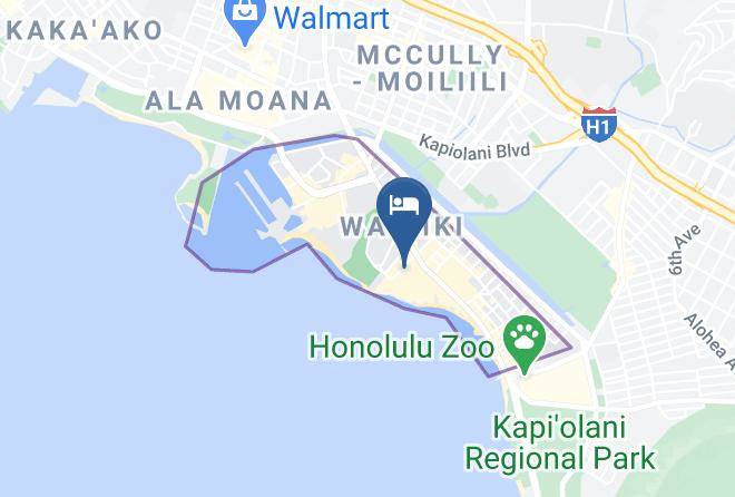 Honolulu - Club Wyndham At Waikiki Beach Walk Maps