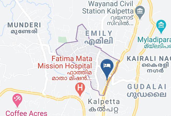 Kalpetta - Wyndvalley Garden Resort Maps