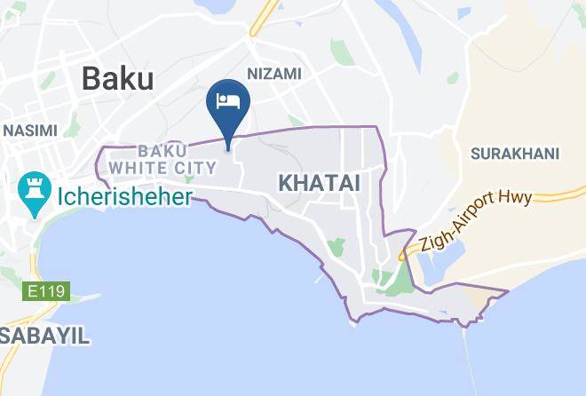 Baki - Xan Cinar Hotel Maps