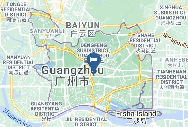 Xana Hotel Guangzhou Martyrs Subway Station Branch Map