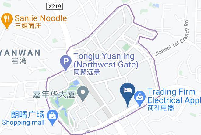 Jiangbei District - Xana Hotelle Maps