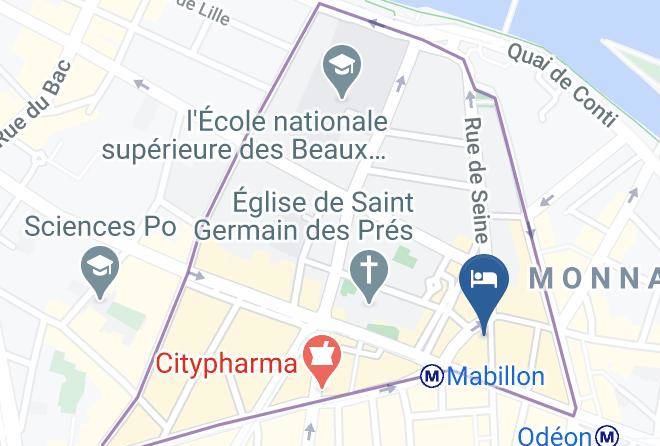 Xavier Blanchot Hotel La Louisiane Map