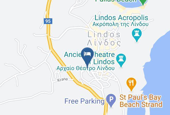 Dodecanese - Xenones Lindos Maps