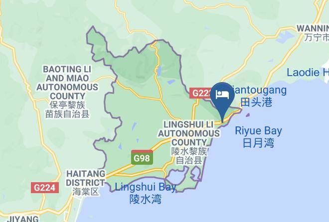 Lingshui Lizu Aut County - Xiang Shui Wan Sky And Sea Resort Maps