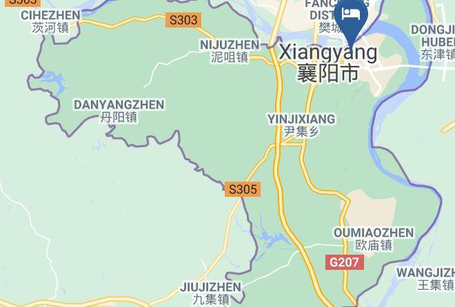 Xiangyang - Xiangyang Huibin Hotel Maps
