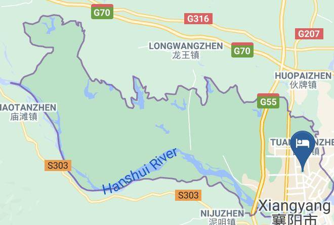 Xiangyang - Xiangyang Oriental Hawaii Holiday Hotel Maps