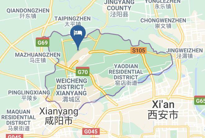 Xianyang - Xianyang Konggang Sanyi Hotel Maps