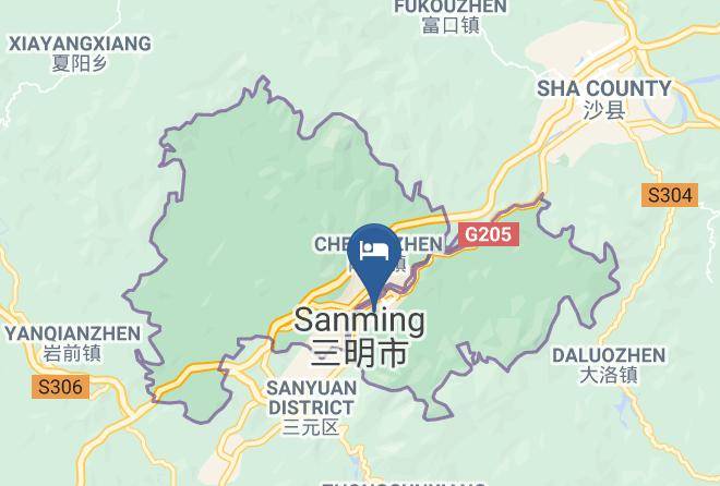 Sanming - Xicheng Danrong Hotel Maps