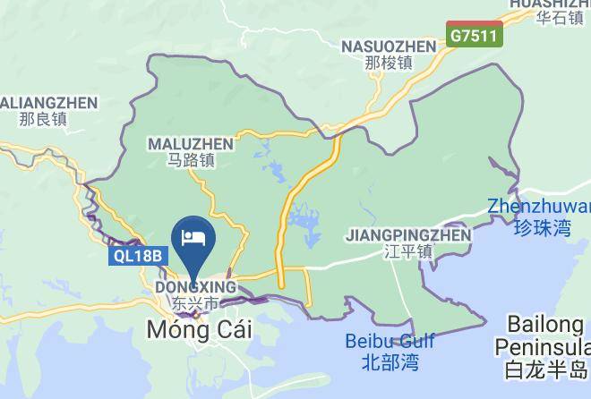Fangchenggang - Xilinger Hotel Maps