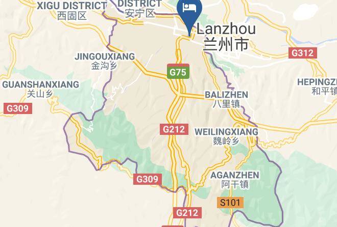 Lanzhou - Xindeli Hotel Maps
