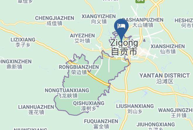 Zigong - Xingfu Hotel Maps
