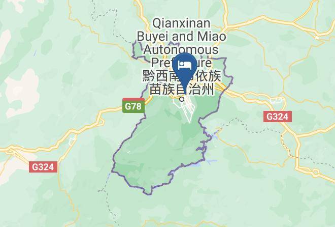 Qianxi Nan Aut Prefecture - Xingyi Locke Time Hotel Maps