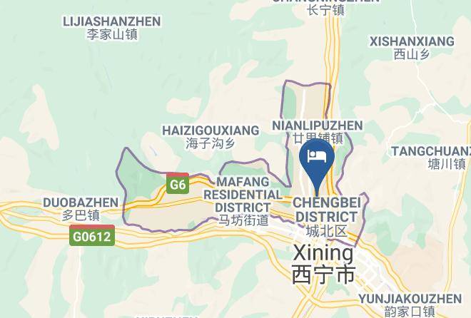 Xining - Xining Vienna Hotel Tianjunqiao Maps